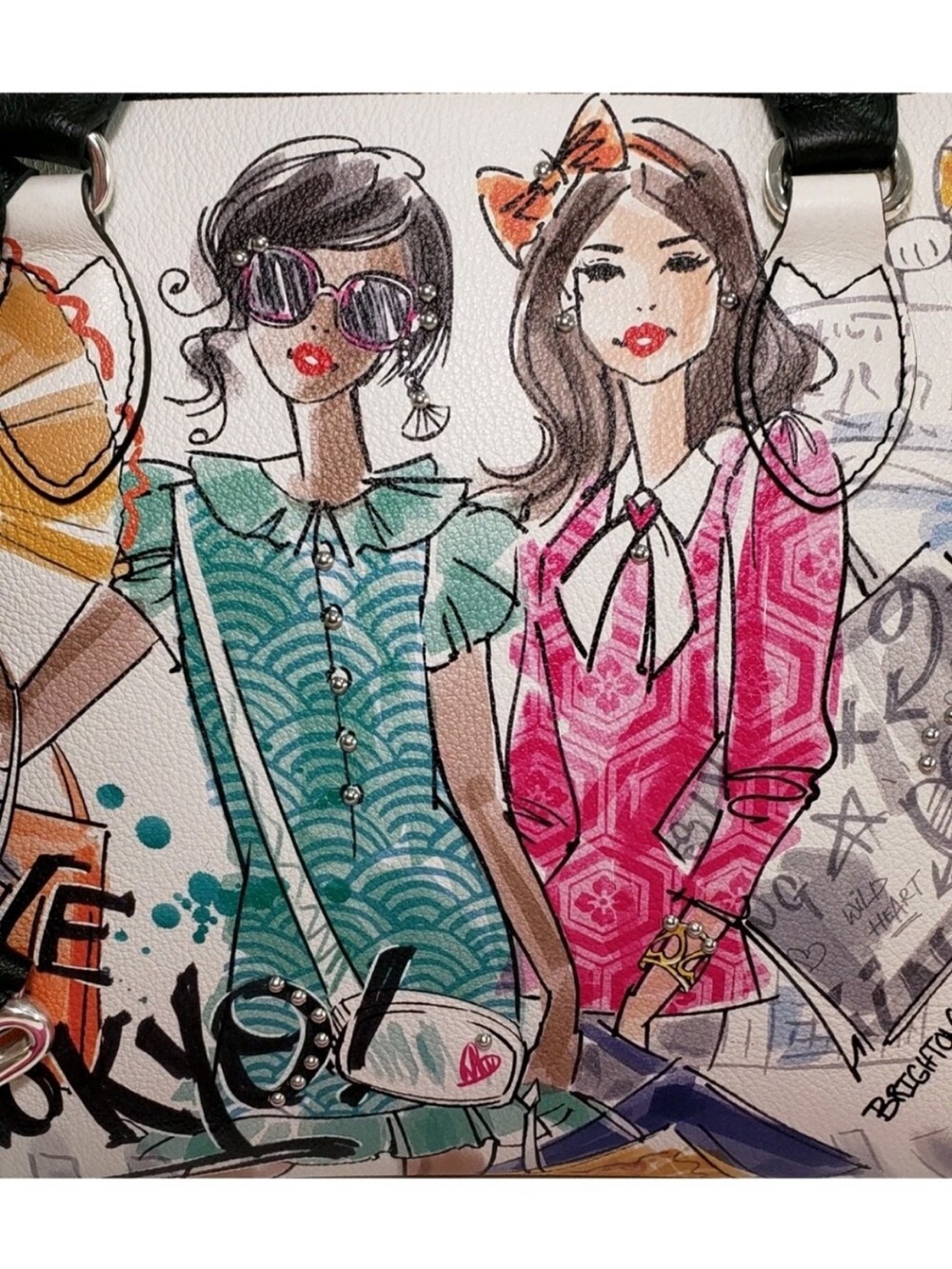 Brighton Limited Edition “from Tokyo with Love” tote, purse, HTF and Rare! NWT - Picture 4 of 15